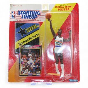 NBA Kenner Starting Lineup 1992 Edition Dikembe Mutombo Denver Nuggets Action Fi